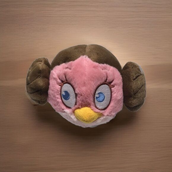 Angry Birds Star Wars Plush Bird Princess Leia Stuffed Animal Toy Rovio Pink - Picture 1 of 9